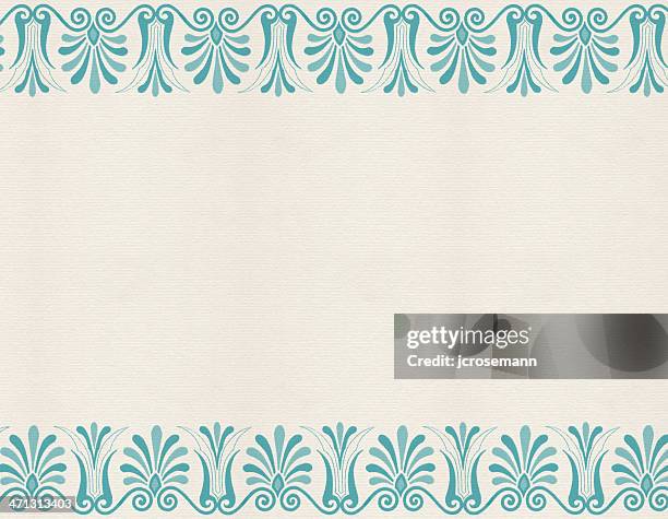 traditional greek wallpaper - greece stock illustrations