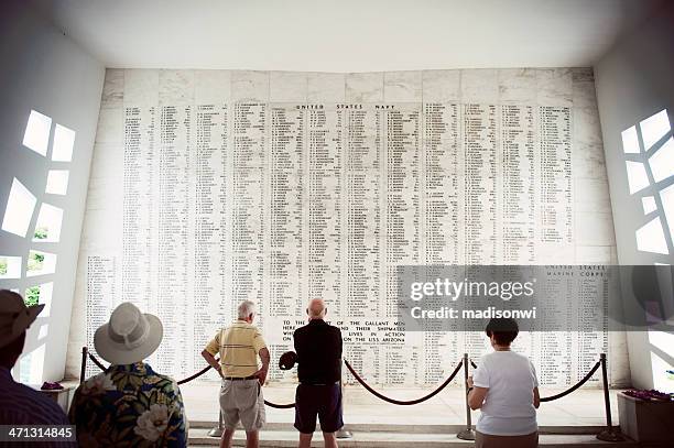 uss arizona memorial - uss_arizona stock-fotos und bilder