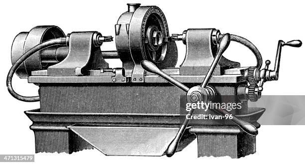 milling machine - foundry stock illustrations