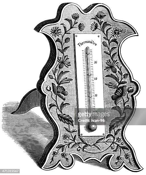 ilustrações, clipart, desenhos animados e ícones de termômetro - termometro mercurio