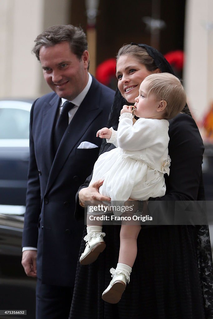 Pope Francis Meets The Swedish Royals