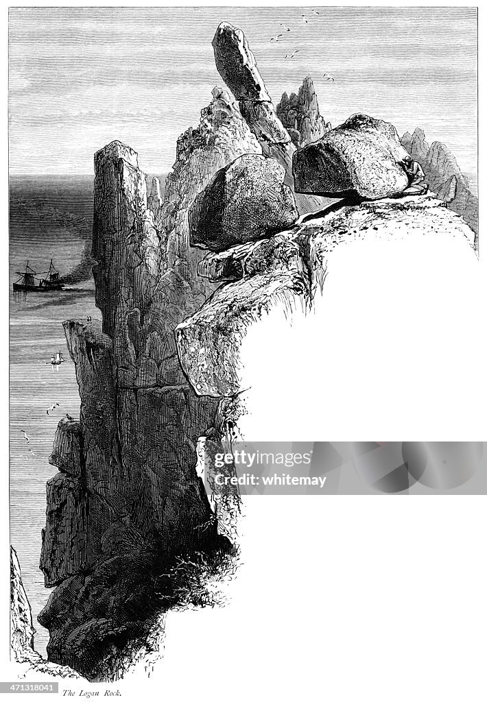Logan Rock, Land's End, Cornwall