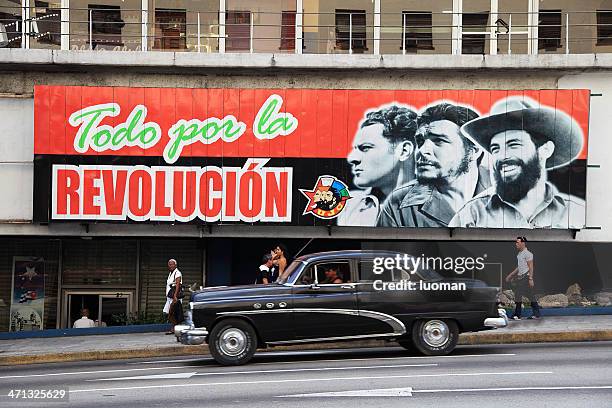 señal política en la habana - 1959 fotografías e imágenes de stock