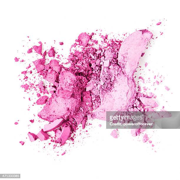 triturar para maquillaje - sombra rosa fotografías e imágenes de stock