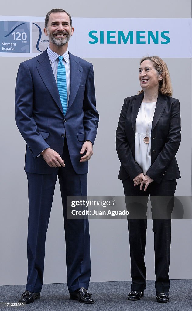 King Felipe VI Of Spain Visits Siemens