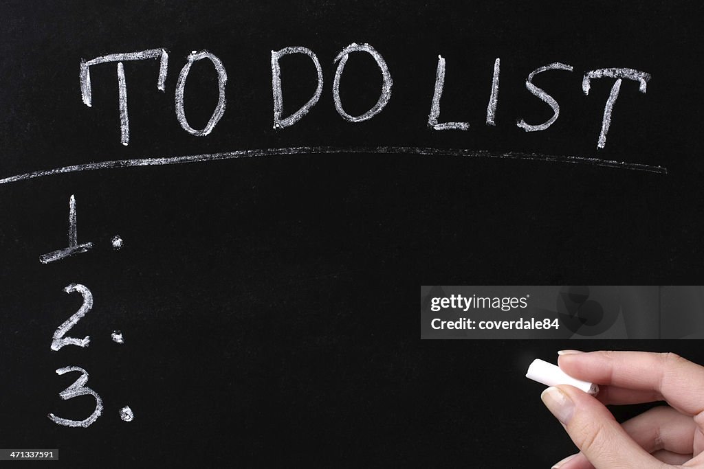 To Do List on Blackboard