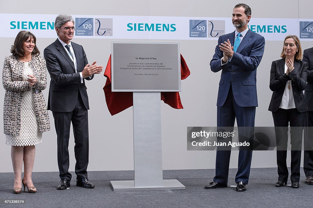 King Felipe VI of Spain Visits Siemens