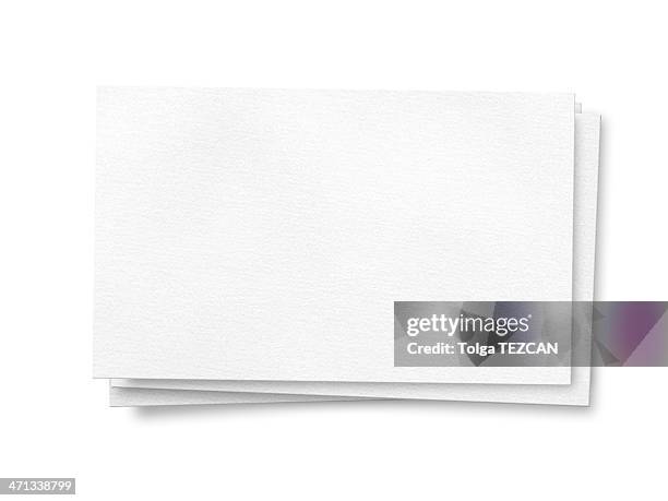 carta bianco - biglietto da visita foto e immagini stock