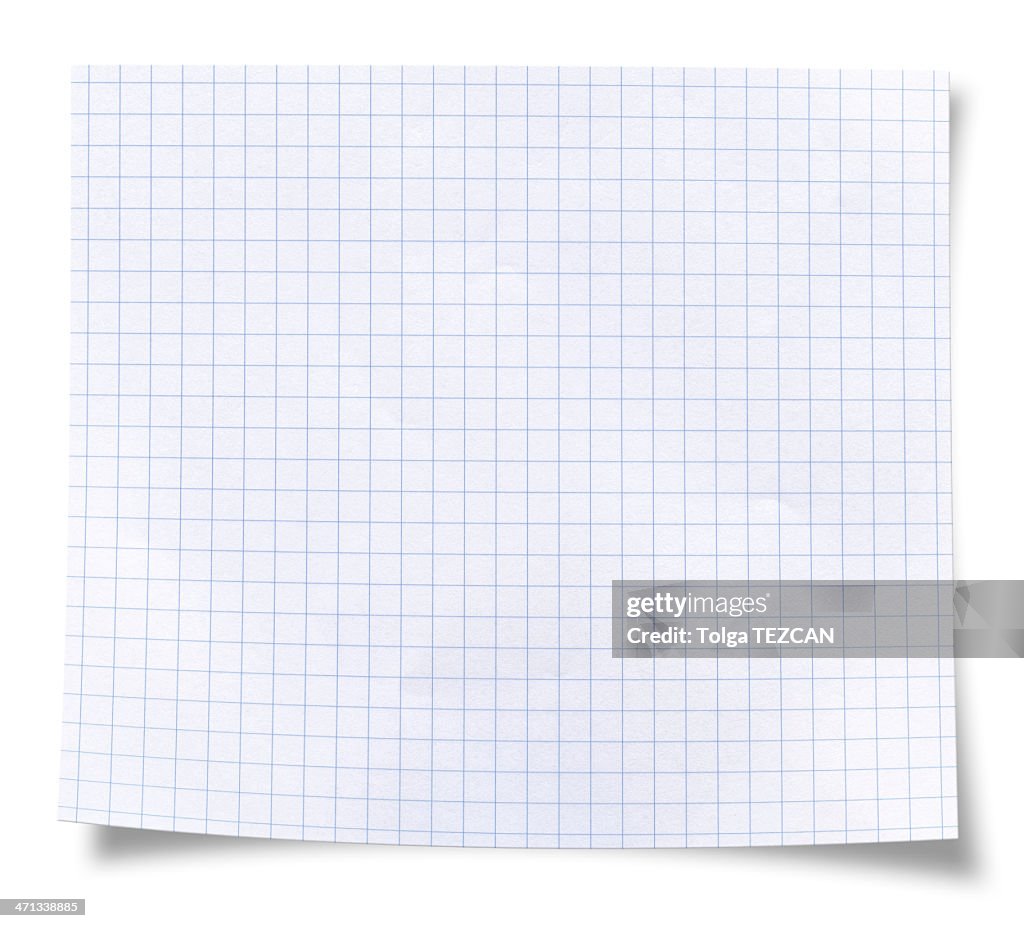Blank square rules lined paper