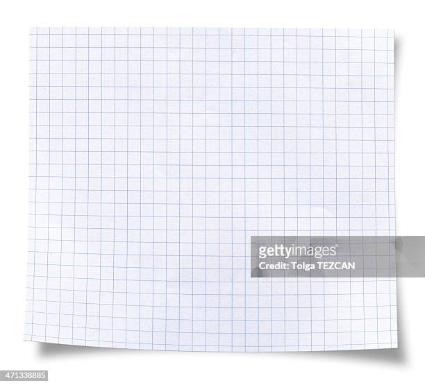 blank square rules lined paper - checked pattern stockfoto's en -beelden
