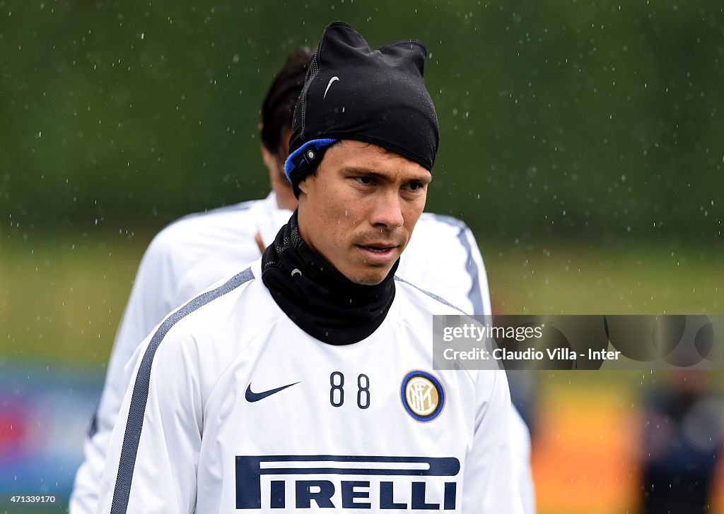 FC Internazionale Training Session And Press Conference