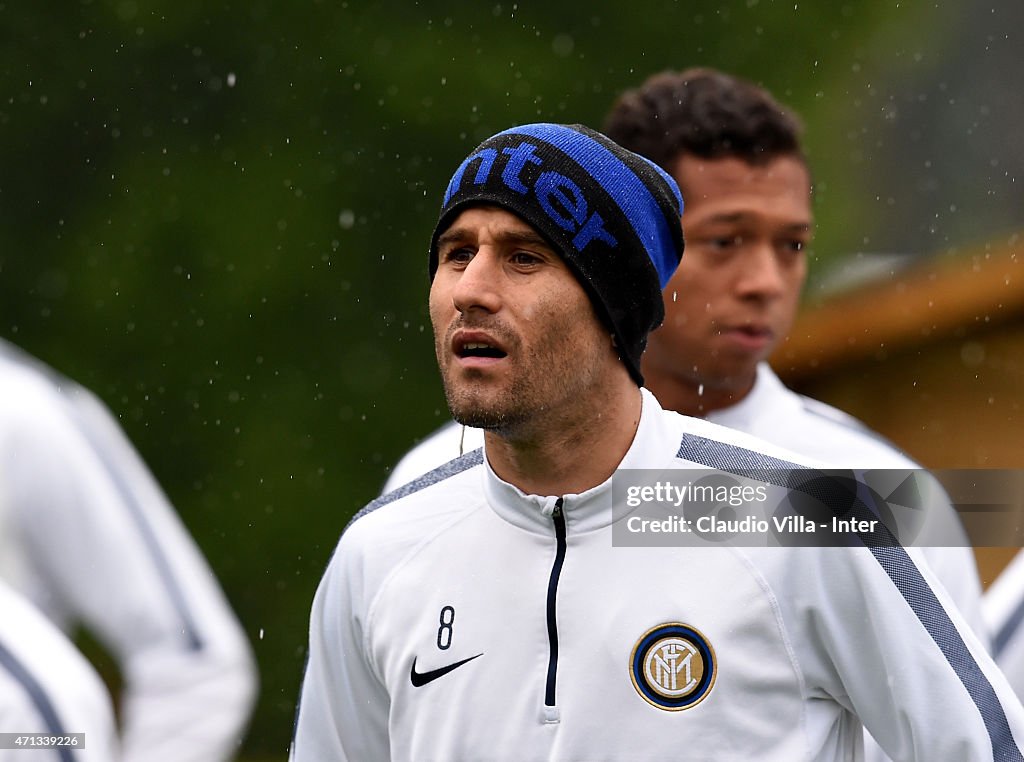 FC Internazionale Training Session And Press Conference