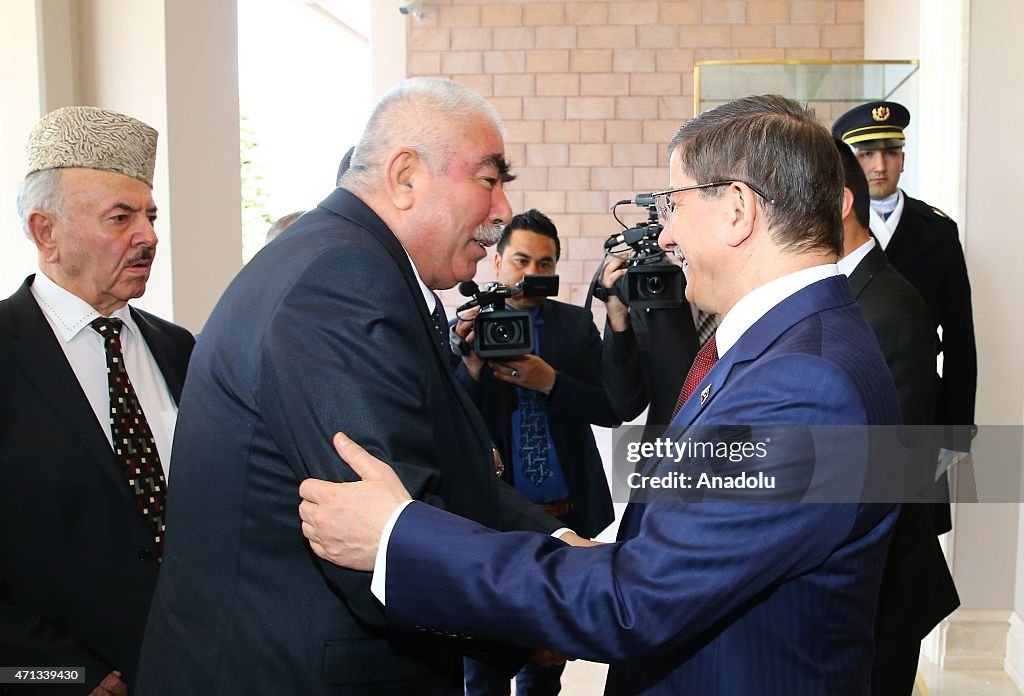 Ahmet Davutoglu - Rashid Dostum meeting in Ankara