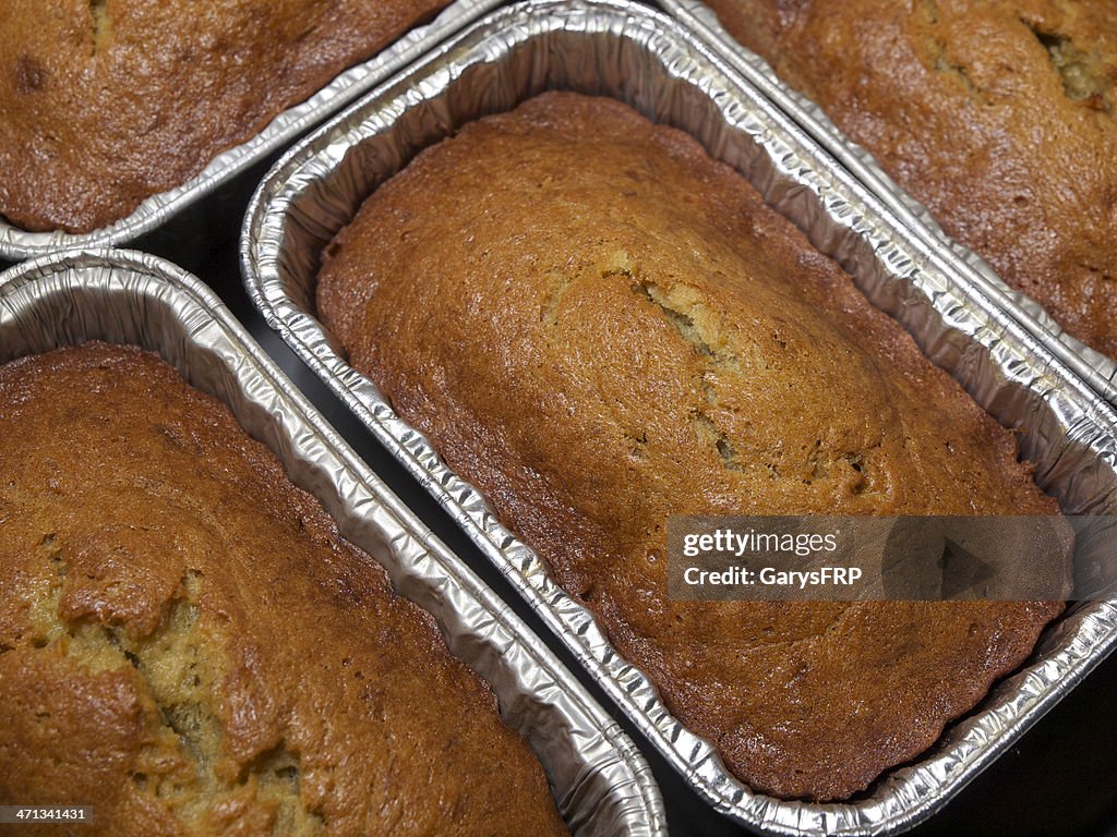 Banana Bread small tins pans home made