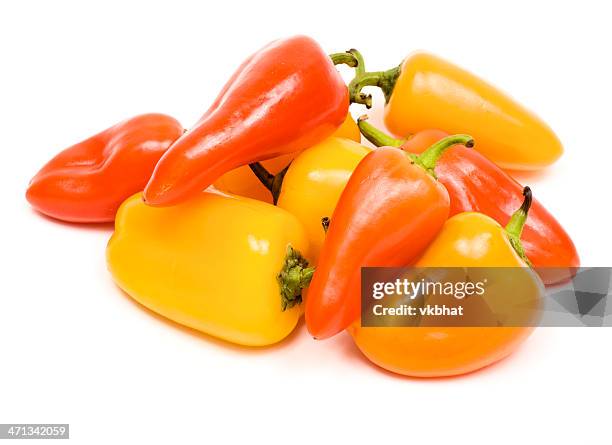 sweet mini peppers - bell pepper 個照片及圖片檔