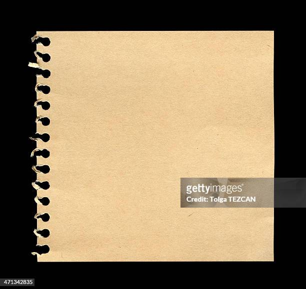torn notebook page (xxxl) - spiraalblok stockfoto's en -beelden