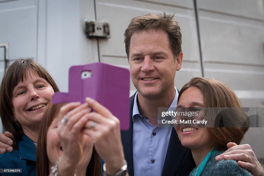 Nick Clegg Campaigns In Poole
