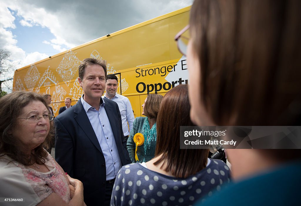 Nick Clegg Campaigns In Poole