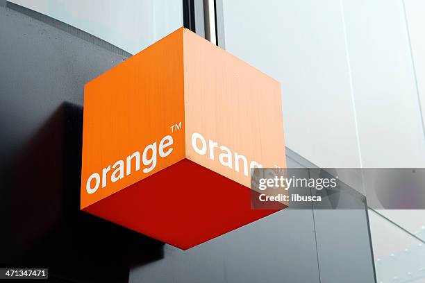 signe d'orange magasin à liverpool - téléphone équipement de télécommunication photos et images de collection