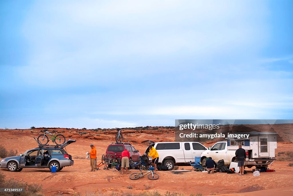 Desert camping