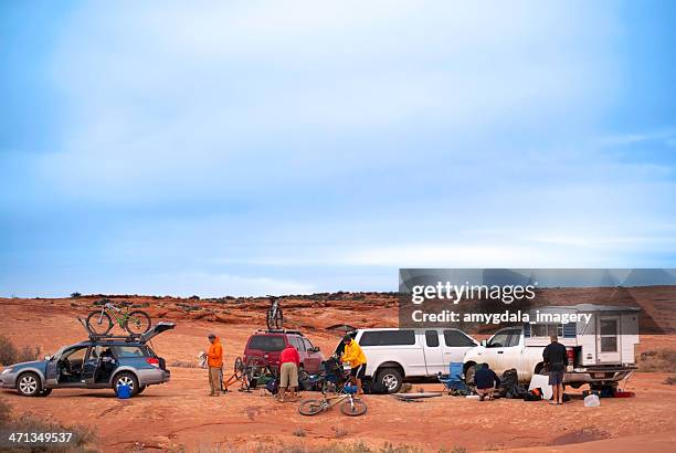 desert camping - san rafael desert stock pictures, royalty-free photos & images