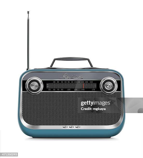 vintage radio portatili - radio foto e immagini stock