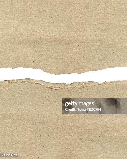 ragged paper - craft paper texture stock pictures, royalty-free photos & images