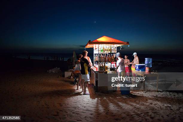 mobile bar in jericoacoara - marktstand stock-fotos und bilder