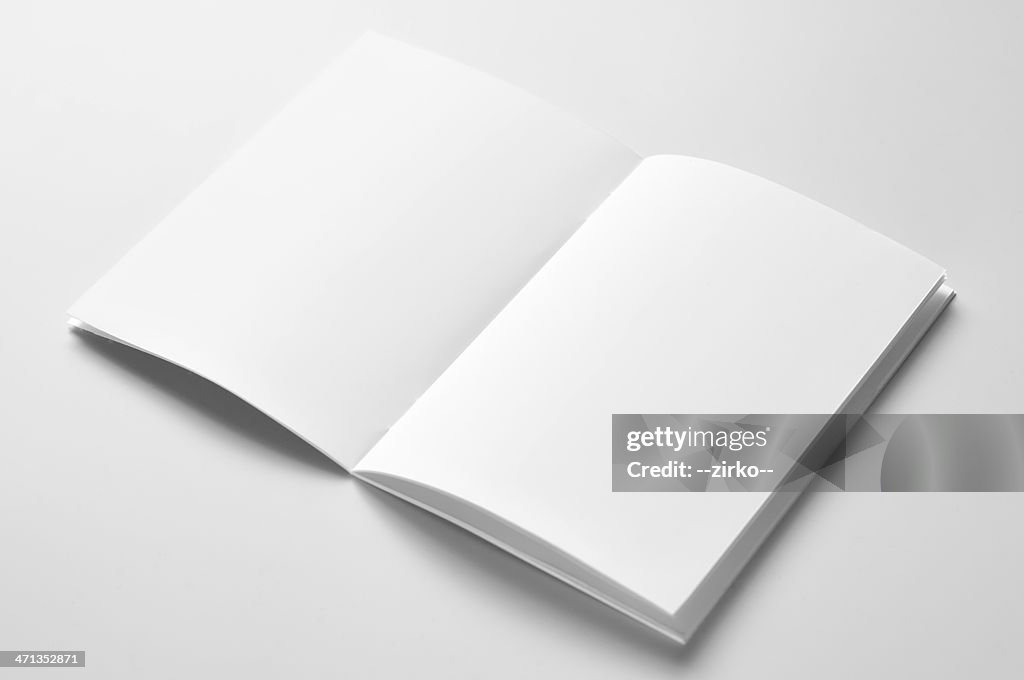 Blank brochure