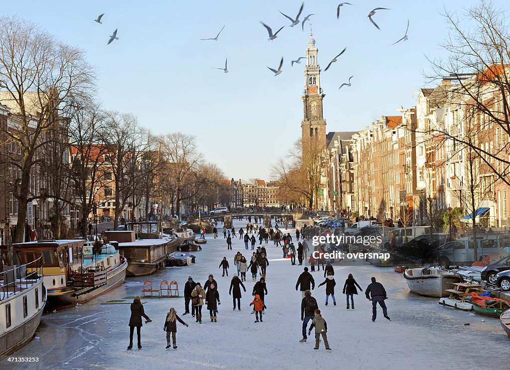 Amsterdam auf Eis