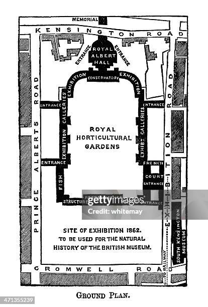 map of kensington museums area, london - chelsea stock illustrations