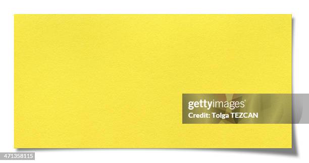 blank paper - geel stockfoto's en -beelden