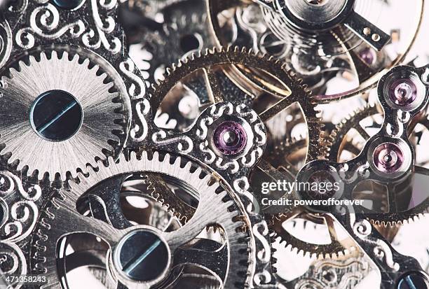 clockwork background - clockwork stock pictures, royalty-free photos & images