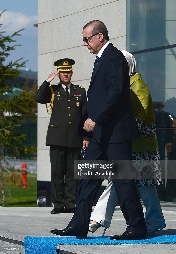 Turkish President Recep Tayyip Erdogan departs Ankara to visit Kuwait