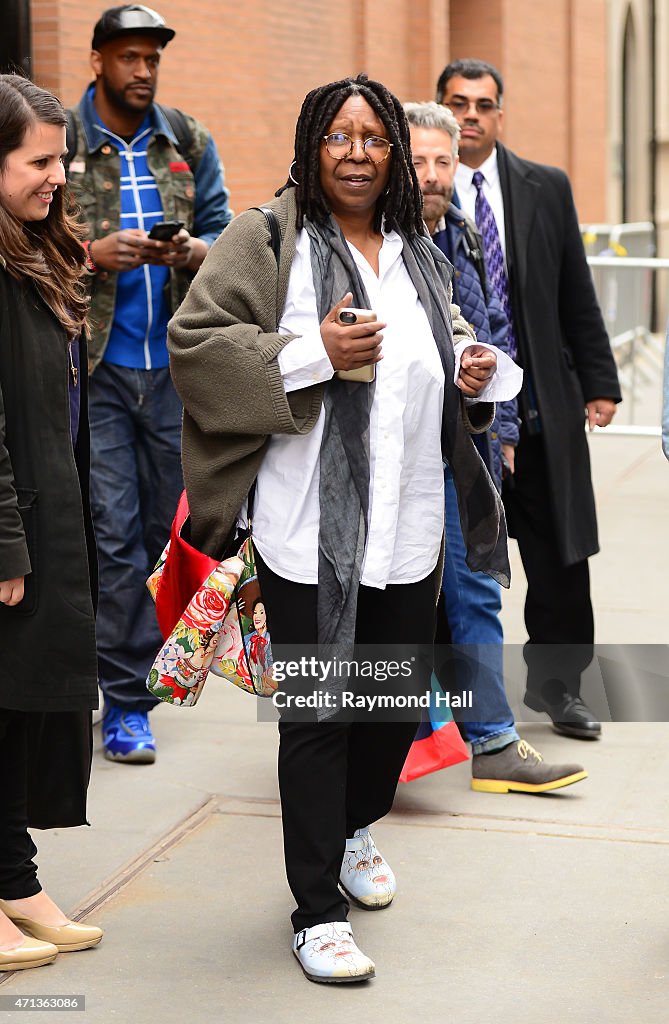 Celebrity Sightings In New York City - April 27, 2015