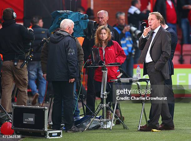 Ex-Bournemouth manager and pundit Harry Redknapp looks on prior to the Sky Bet Championship match between AFC Bournemouth and Bolton Wanderers at...