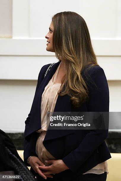 Princess Madeleine of Sweden attends the seminar 'Trafficking with a Special Focus on Children' at the Pontifical Academy of Sciences at Casina Pio...