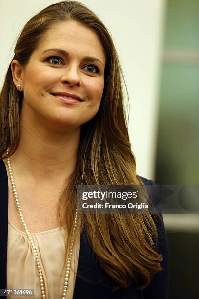 Princess Madeleine of Sweden attends the seminar 'Trafficking with a Special Focus on Children' at the Pontifical Academy of Sciences at Casina Pio...