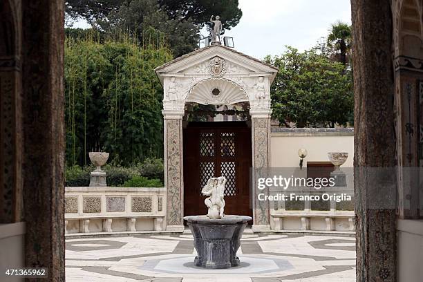 General view of the Casina Pio IV during the seminar 'Trafficking with a Special Focus on Children' at the Pontifical Academy of Sciences on April...