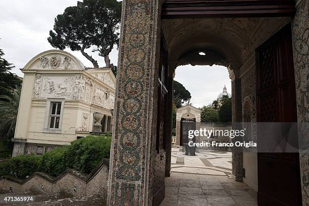 General view of the Casina Pio IV during the seminar 'Trafficking with a Special Focus on Children' at the Pontifical Academy of Sciences on April...