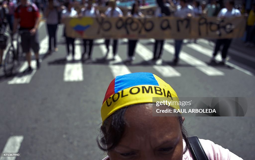 COLOMBIA-EDUCATION-TEACHERS-STRIKE