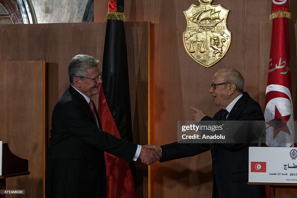 German President Joachim Gauck visits Tunisia