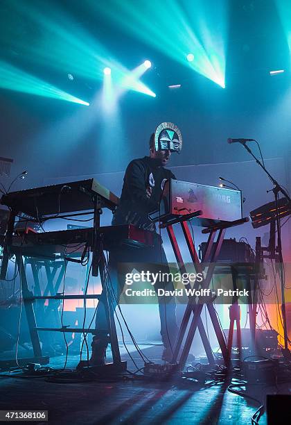 Sbtrkt performs at l' Olympia on April 27, 2015 in Paris, France.