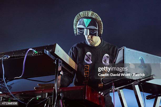 Sbtrkt performs at l' Olympia on April 27, 2015 in Paris, France.