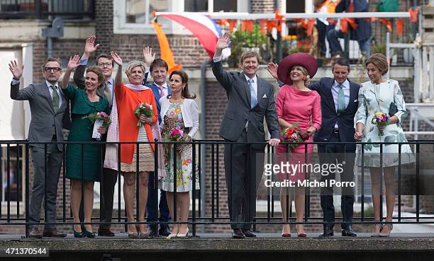 Prince Bernhard jr, Princess Annette, Prince Constantijn, Princess Laurentien, Prince Pieter Christiaan, Princess Anita, King Willem-Alexander, Queen...