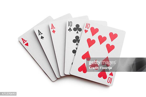 leisure: full house - full house poker stock-fotos und bilder