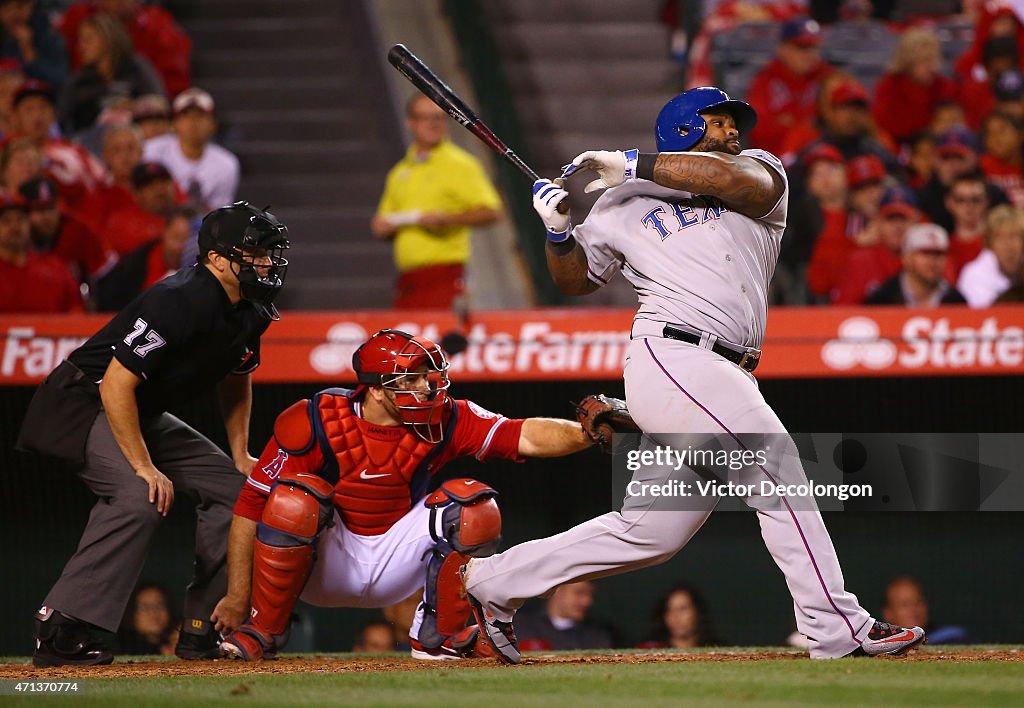 Texas Rangers v Los Angeles Angels of Anaheim