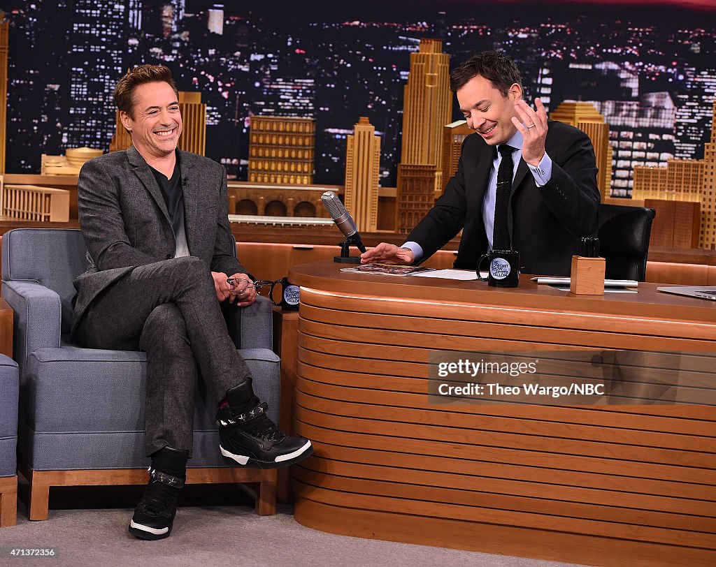 Robert Downey Jr. Visits "The Tonight Show Starring Jimmy Fallon"