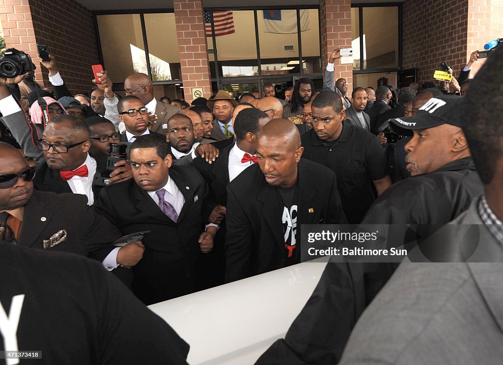 Mourners gather in Baltimore for man fatally injured in police custody
