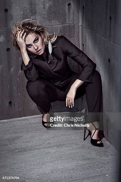Actress Elisha Cuthbert is photographed for Fashion Magazine on February 8, 2015 in Toronto, Ontario.
